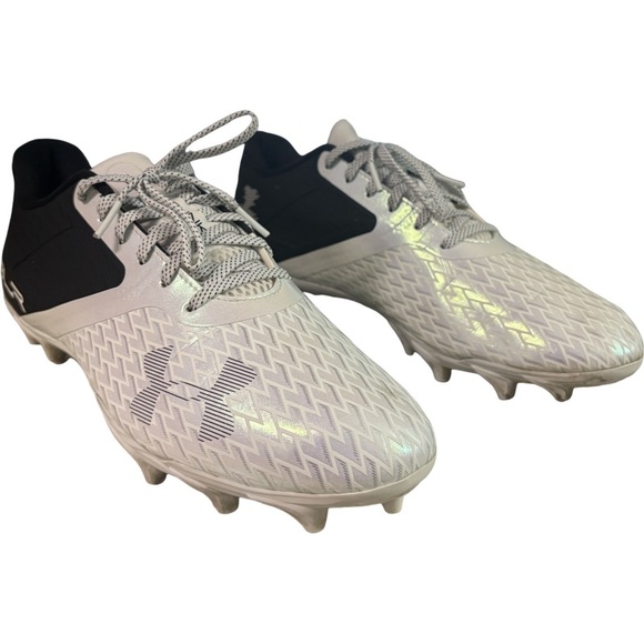 Under Armour Blur Lux MC Cleats White Black Men’s 3023956-102 Size 10.5 main image 5